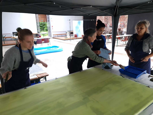 Cyanotypes op groot textiel 3-daagse workshop voor gevorderden